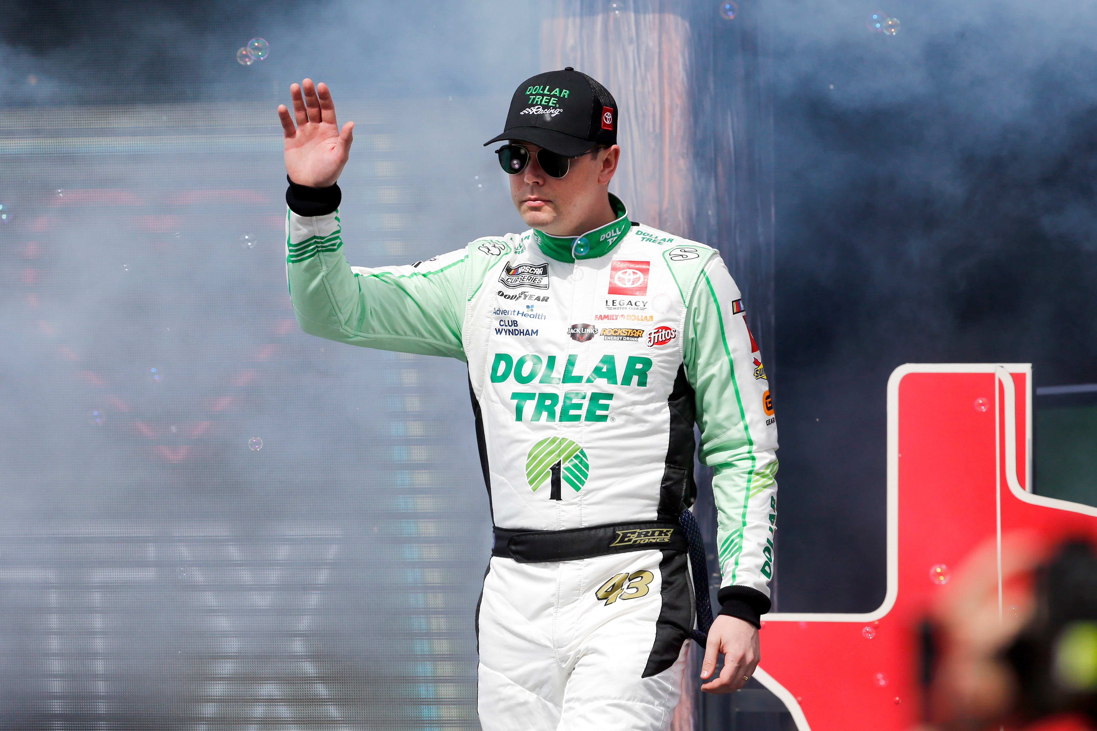 Erik Jones drives the #43 Toyota Camry for Legacy Motor Club - Source: Imagn